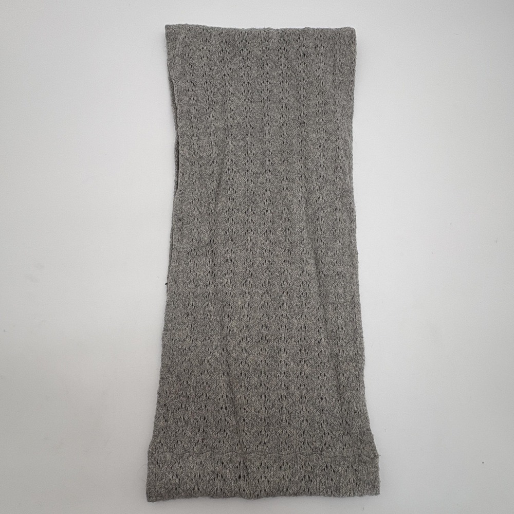 Celeste Scarf Womens One Size Gray Wool Cashmere Cowl Neck Warmer Fall Winter